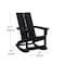 Flash Furniture Black Modern Poly Resin Adirondack Rockers, PK 2 JJ-C14709-BK-2-GG - alternate 6